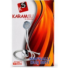 Karamsu Mafsallı Duş Seti Hortumlu Duş Başlığı Yerli Üretim