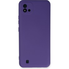 Realme C11 2021 Kılıf Nano Içi Kadife Silikon - Mor