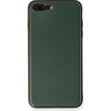 Uravas Store Newface Iphone 7 Plus Kılıf Coco Deri Silikon Kapak - Yeşil