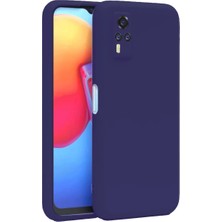 Renas Store Vivo Y53S Kılıf Nano Içi Kadife Silikon - Mor