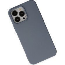 iPhone 14 Pro Kılıf Nano Içi Kadife Silikon - Gri