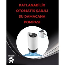 Herşey Trend Otomatik Şarjlı Damacana Pompası Ev Ofis Kamp Kullanım