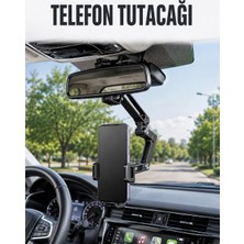 Nemere Araç Dikiz Aynası Telefon Tutucu Ayarlanabilir Katlanabilir Navigasyon Telefon Standı