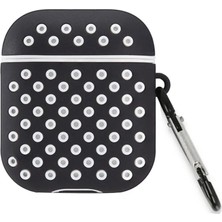 Uravas Store Apple Airpods 3 (3.nesil) Spor Delikli Kılıf - Siyah-Beyaz