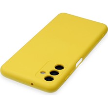 Galaxy A24 4g Kılıf Nano Içi Kadife Silikon - Sarı