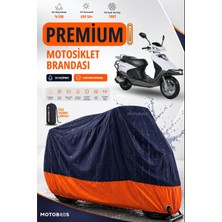 Motobros Motosiklet Brandası Rks Spontini 110 Motor Brandası Motor Örtüsü Su Geçirmez Paraşüt Kumaş Uv Korumalı Premium