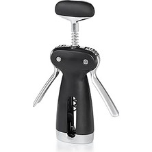 Uravas Store Oxo - Good Grips Steel Kanatlı Tirbuşon, Çıkarılabilir Kapsül Kesici, Plastik, Siyah