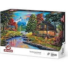 Uravas Store Art Puzzle Iki Yaka Bir Orman 2000 Parça Puzzle