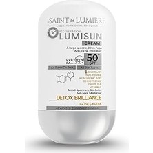 Uravas Store Lumisun Detox Brilliance Spf 50+, 50 ml Güneş Kremi - Bromelain, Niacinamide, E Vitamin, Hyaluronik