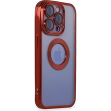 iPhone 15 Pro Kılıf Slot Silikon - Kırmızı