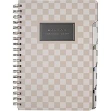 Uravas Store Fringe Studio Büyük Sekmeli Defter, Nötr Kareli, 5 Bölümlü, 18X25CM, 180 Çizgili Sayfa, Çok Renkli