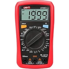 Uravas Store Uni-T UT33C+, Otomatik Ölçek Seçimi, Voltmetre, Ampermetre, Ac/dc Voltaj ve Akım Ölçer, Direnç, Kap