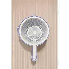Laure Bpa Free Süzgeç ve Kase Seti 26 cm – Saplı Mutfak Süzgeci & Çok Amaçlı Karıştırma Kabı – Sebze, Meyve, Makarna, Bakliyat Süzgeci