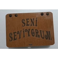 Uravas Store Seni Seviyorum Ahşap Hediye Kutusu Sevgiliye Hediye