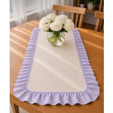 Şah Textile Design Sık Fırfırlı Premıum Keten Runner 40X110