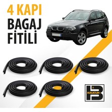 B&M Kauçuk Bmw X3 E83 (2003-2010) Kadifeli 4 Kapı + Bagaj Fitili BM02053