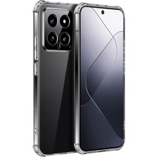 Powerfox Xiaomi Mi 14 Uyumlu Köşe Korumalı Premium Şeffaf Kılıf