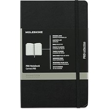 Uravas Store Moleskine Profesyonel Not Defteri (Büyük, Sert Kapaklı) Siyah