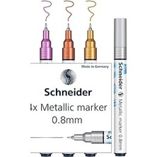 Uravas Store Schneider Paint-It Metalik Marker 4'lü Set (Set 2, Çizgi Kalınlığı 0,8 Mm, Yeni Pigment Teknol