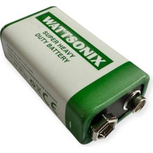 Ayt Wattsonix Çinko Karbon 6F22 9 Volt Pil 2 Adet
