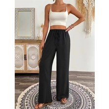 El Moda Kadın Siyah Palazzo Pantolon