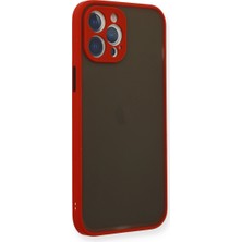 Semel iPhone 12 Pro Kılıf Montreal Silikon Kapak - Kırmızı