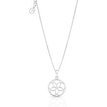 Oya Silver Gümüş Yaşam Çiçeği Kolye 2.2x1.4cm [OYOT391]