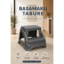 Funny Life Küçük Boy Basamaklı Tabure Kaydırmaz 2 Kademeli Plastik Mutfak Banyo Çok Amaçlı Tabure