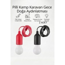 Kamptek Kamp Teknolojisi Kamptek Fonksiyonel Çek Yak Ampul 4'lü Paket - Renkli Pille Çalışan Portatif LED Işıldak Lamba