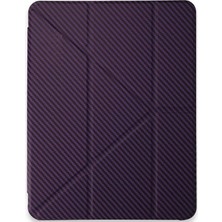 Uravas Store Apple Ipad Pro 11 (2024) Kılıf Color Karbon Tablet Kılıfı - Derin Mor