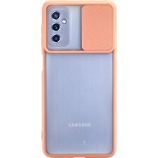 Uravas Store Samsung Galaxy M52 5g Kılıf Palm Buzlu Kamera Sürgülü Silikon - Pembe