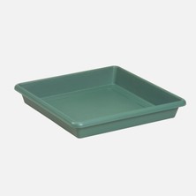 Serinova Kare Saksı Tabağı Yeşil Ürgüp 5lt