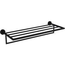 Bocchı Bocchi Piave Havluluk Rafli 600 mm Mat Si̇yah ve Beyaz - 3057-0011-AB
