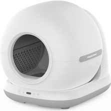 Haustier CB001 Gri Akıllı Otomatik Tuvaleti, App ile Uzaktan Kontrol, 75LT Hazne, 7lt Çöp Haznesi, Ağırlık Se