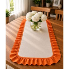 Şah Textile Design Sık Fırfırlı Premıum Keten Runner 40X110