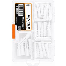Civtex Cıvtex Fixbox Org-5 75 Parça Universal Dübel Seti