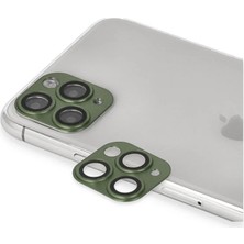 Uravas Store Apple Iphone 11 Pro Max Pers Alüminyum Kamera Lens - Yeşil