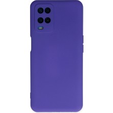 Raftan Topla Oppo A54 4g Kılıf Nano Içi Kadife Silikon - Mor