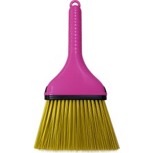 Belirtilmemiş Pratik El Süpürgesi Ergonomik Saplı Plastik Küçük Süpürge Ev Balkon Bahçe Merdiven Garaj Toz Temizlik Süpürgesi