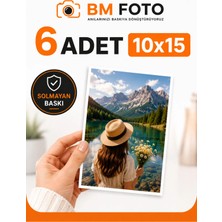 Bm Foto Kişiye Özel 10X15 Fotoğraf Baskısı | 6 Adet Parlak Fotoğraf Baskısı