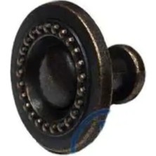 Dekoratif Zamak Düğme - 23X23MM, Eskitme, 100 Adet