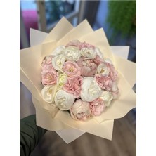 Sally Home Pembe Isteme Çiçeği - Isteme Buketi - Şakayık Isteme Buketi - Yapay Isteme Çiçeği