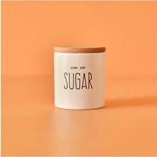 Bella Maison Sugar Seramik Saklama Kabı Beyaz (9x7,5 Cm)
