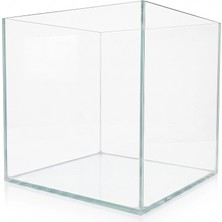Kanki Pet 40X40X40 Nano 6 mm Ultra Clear Cam Rodajlı Akvaryum 64 Lt