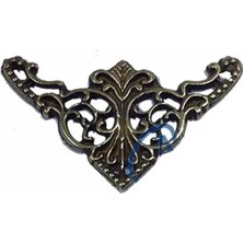 Dekoratif Köşe Süsü, Köşelik - Küçük, 19X34MM, Antik, 100 Adet