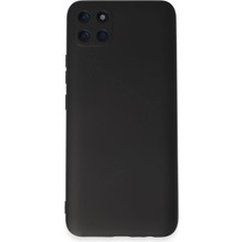 Uravas Store Mey Ithalat®  Realme C11 Kılıf Nano Içi Kadife Silikon - Siyah