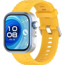 Kuhi Mey Ithalat®  Huawei Watch Fit 3 Klasik Kordon - Sarı