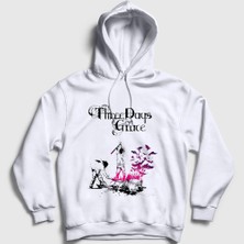 Presmono Unisex Beyaz Life Starts Now Rock Three Days Grace Kapüşonlu Sweatshirt