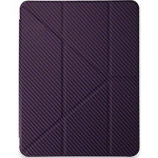 Uravas Store Ipad Pro 11 (2024) Kılıf Color Karbon Tablet Kılıfı - Derin Mor
