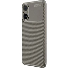 Modamizo Mey Ithalat® Realme 12 Lite Kılıf Auto Focus Karbon Kapak - Gri